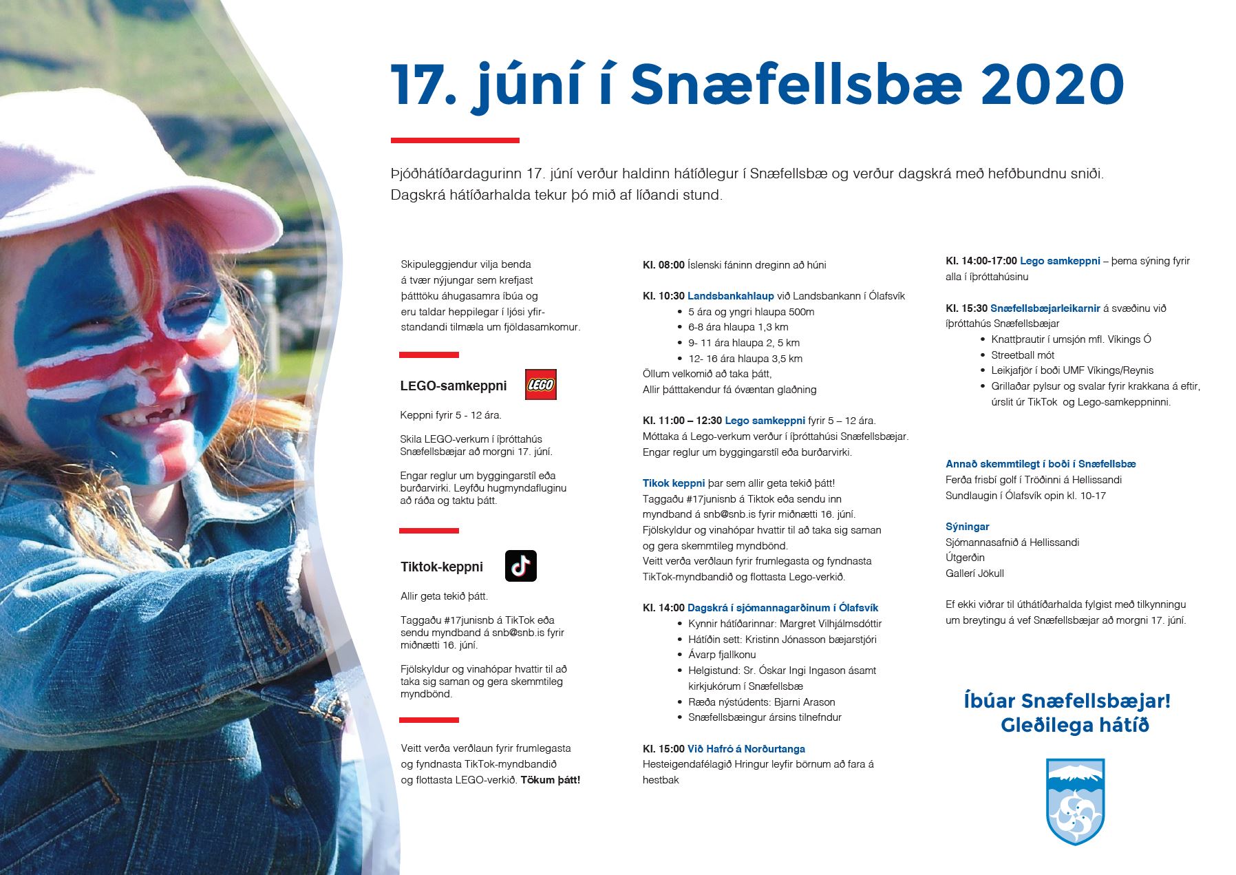 Hátíðardagskrá í tilefni af 17. júní