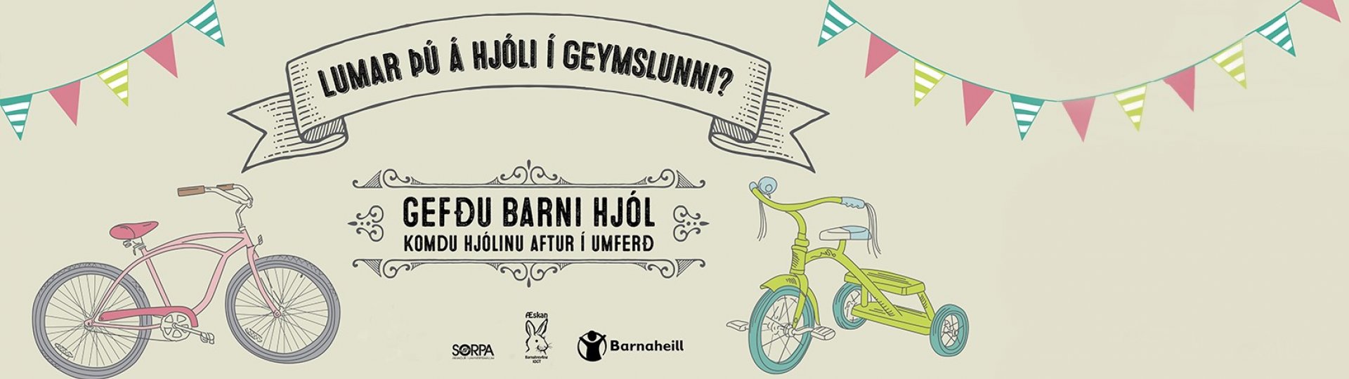 Hjólasöfnun barnaheilla stendur til 1. maí