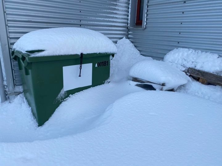 Seinkun á sorphirðu í Ólafsvík 28. janúar