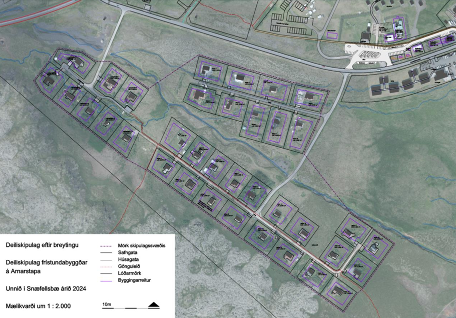 Frístundabyggð á Arnarstapa, lýsing og matslýsing vegna fyrirhugaðrar breytingar deiliskipulags