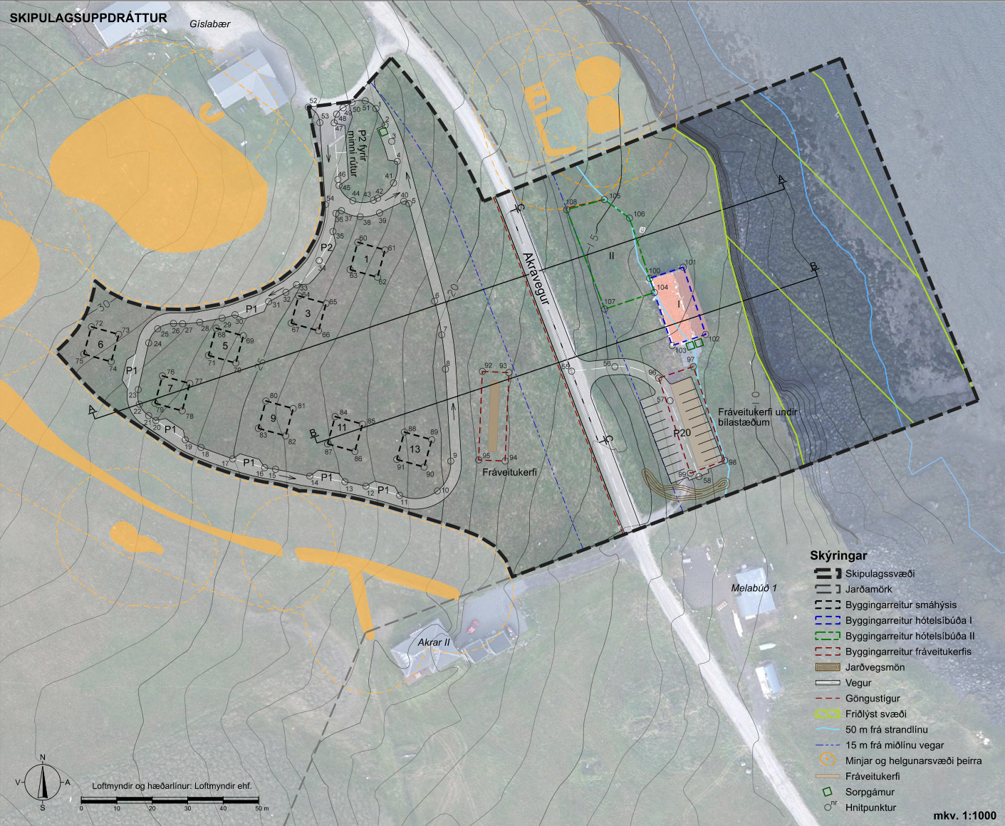 Nýtt deiliskipulag vegna ferðaþjónustu á hluta lands Gíslabæjar