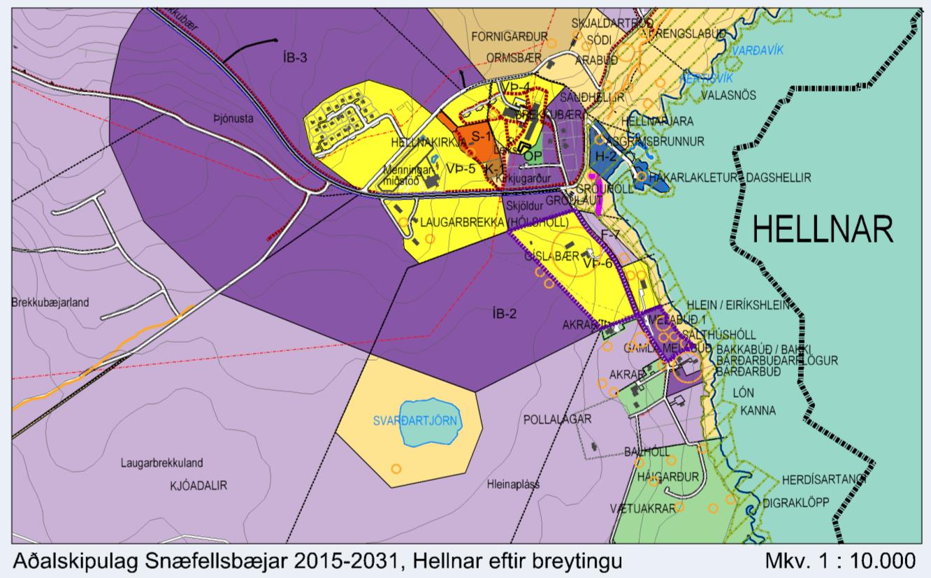 Lýsing og matslýsing vegna fyrirhugaðrar breytingar á aðalskipulagi á Hellnum