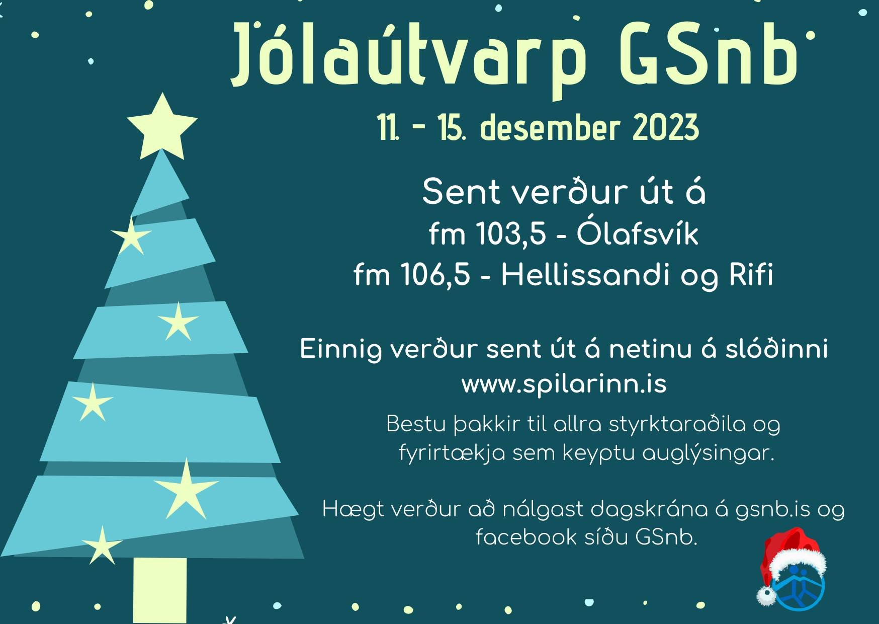 Jólaútvarp Grunnskóla Snæfellsbæjar hefst 11. desember