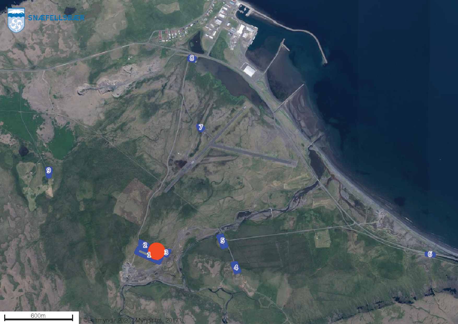 Bílastæði fyrir áramótabrennu