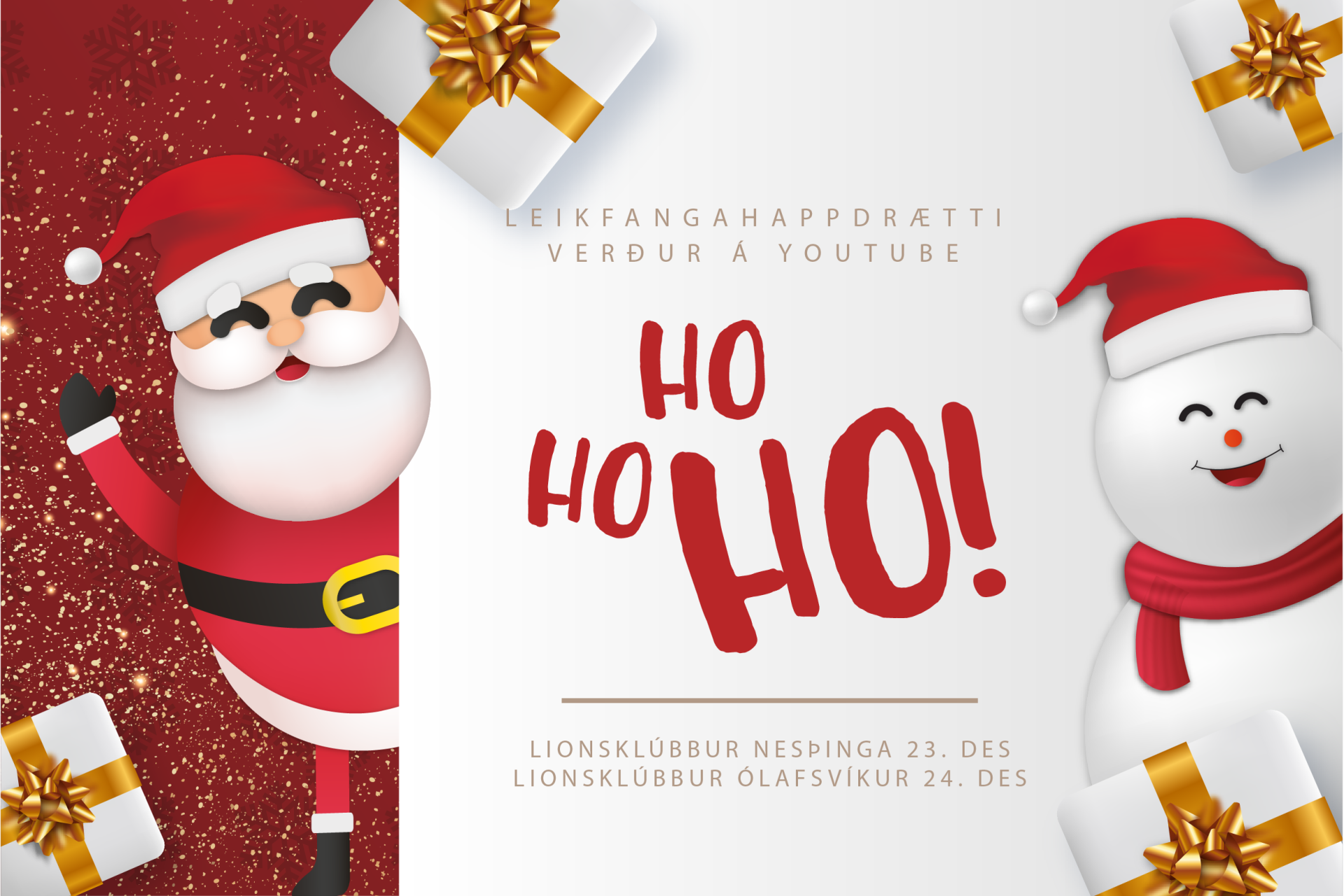 Leikfangahappdrætti Lionsklúbba streymt á Youtube