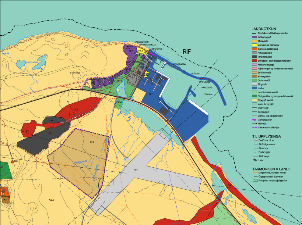 Breyting aðalskipulags og nýtt deiliskipulag vegna golfvallar sunnan Rifs