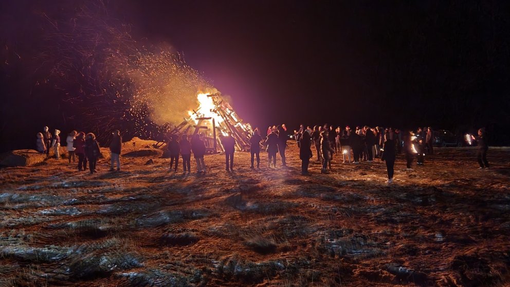 Áramótabrenna í Staðarsveit 30. desember 2025