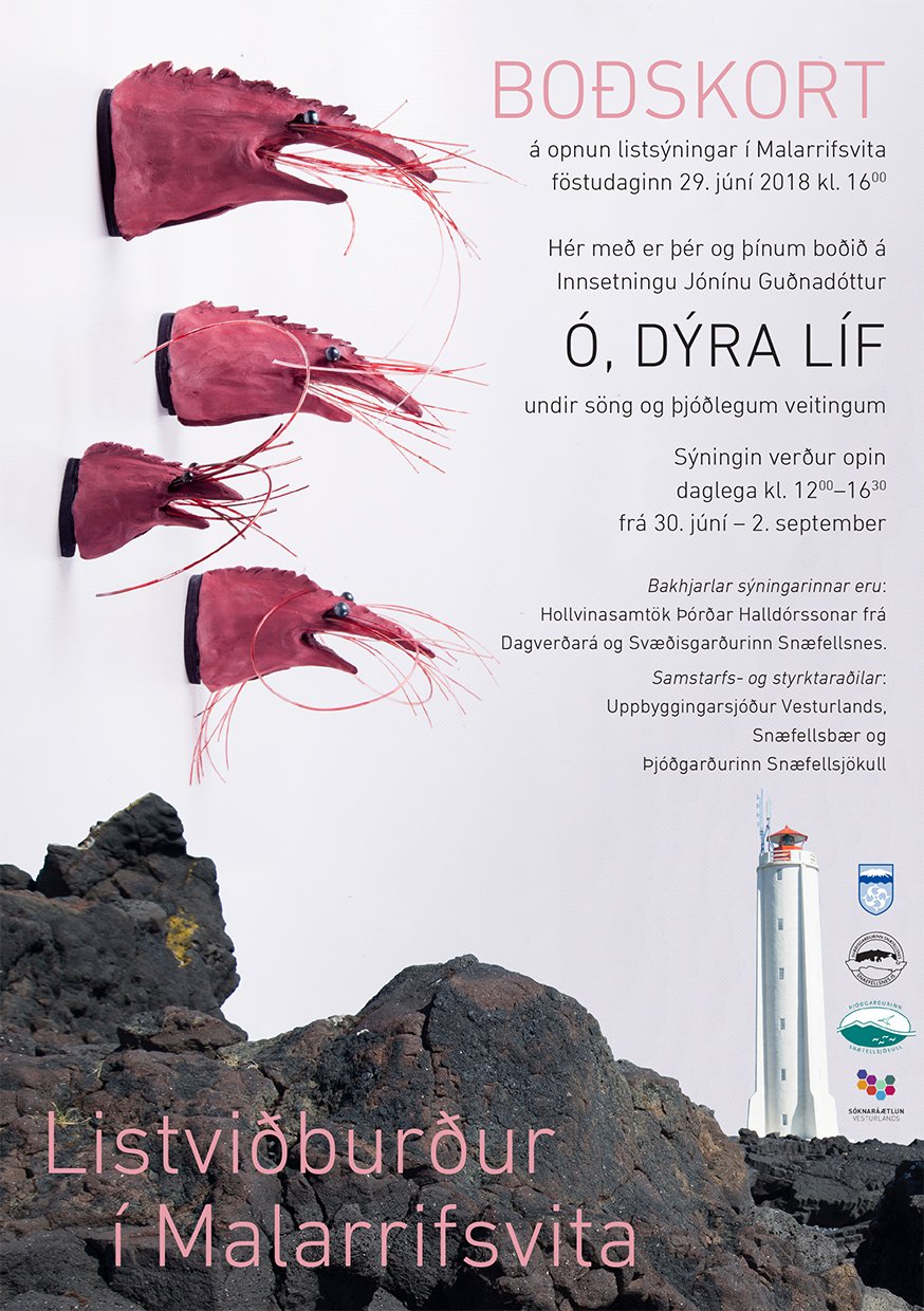Opnun listasýningar í Malarrifsvita