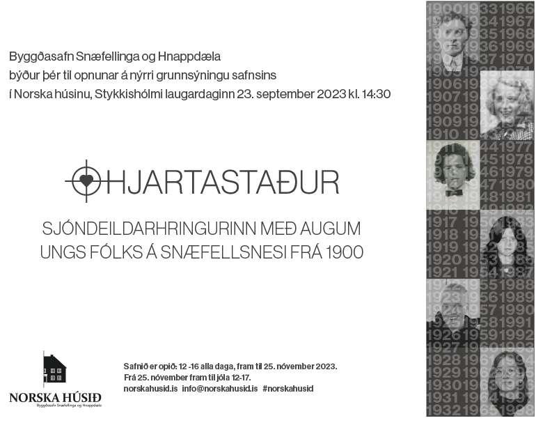 Opnun nýrrar grunnsýningar í Norska húsinu laugardaginn 23. september
