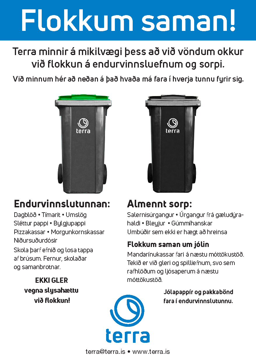 Flokkum saman - skilaboð frá Terra