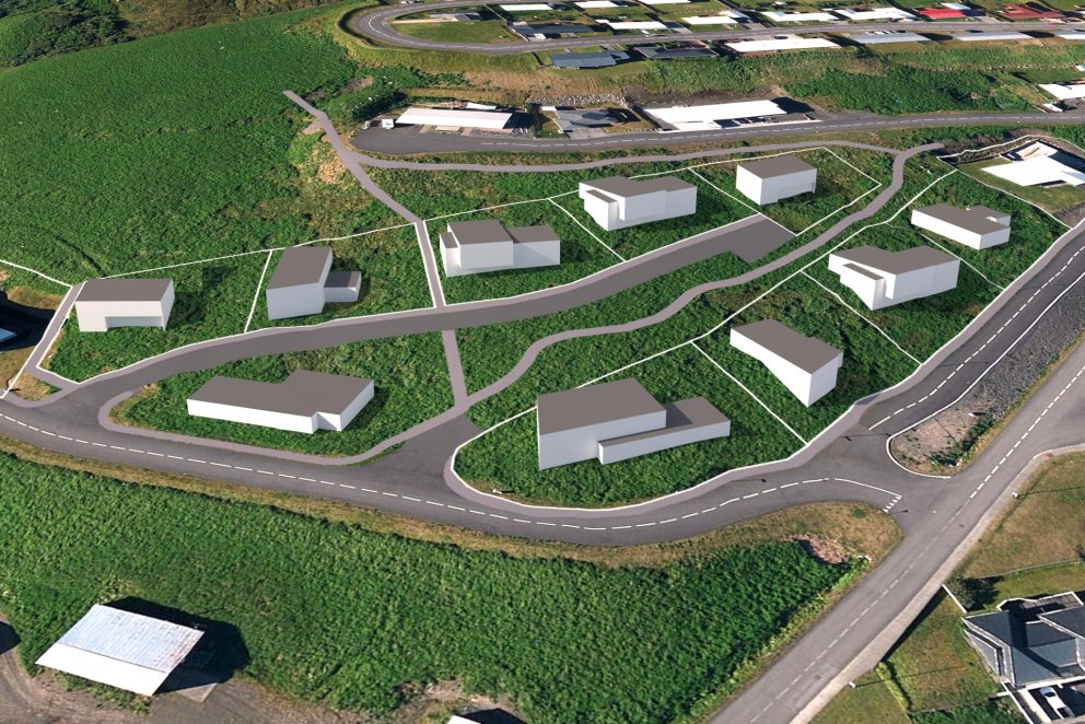 Þrívíddarmyndir af Brekkunni í Ólafsvík vegna fyrirhugaðrar breytingu deiliskipulags