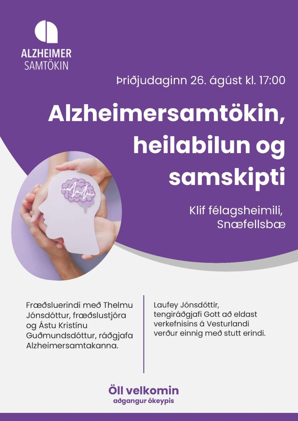 Alzheimersamtökin með fræðslu í Snæfellsbæ