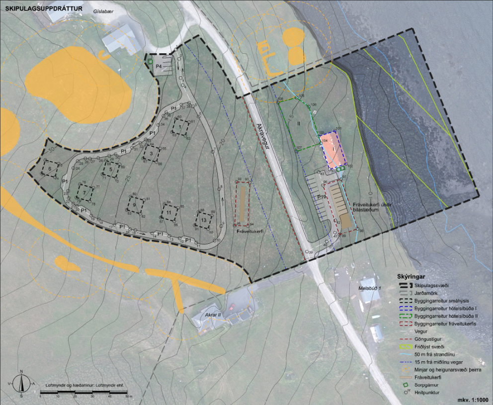 Forkynning tillögu að deiliskipulagi fyrir hluta jarðarinnar Gíslabæjar á Hellnum