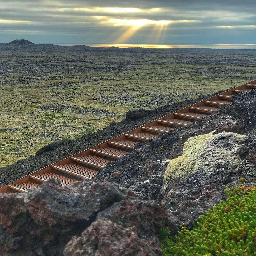 Tröppustígur á Saxhól hlaut alþjóðleg verðlaun í Barcelona