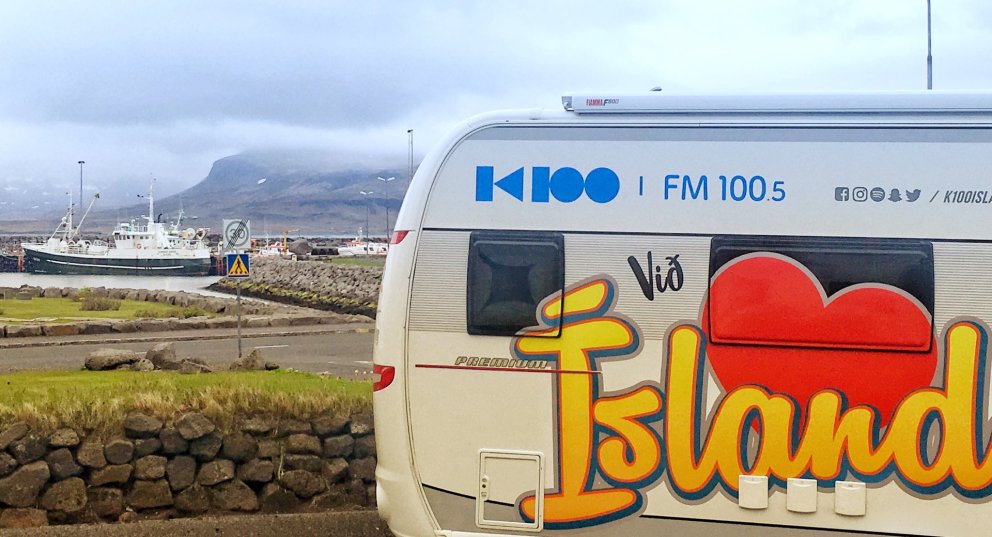 Útvarpsstöðin K100 í Snæfellsbæ í dag