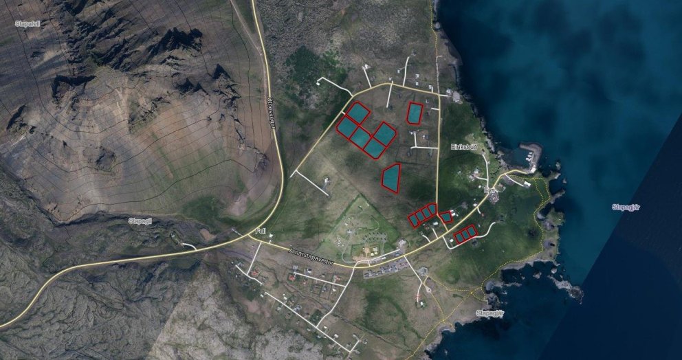 Upplýsingar um lausar lóðir á kortavef Snæfellsbæjar