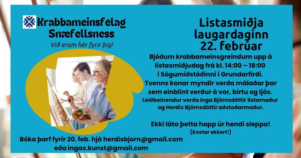 Listasmiðja á vegum Krabbameinsfélags Snæfellsness