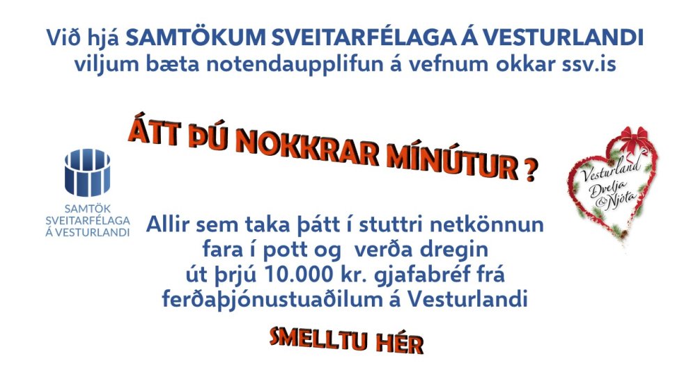 Netkönnun um notendaupplifun á vef SSV