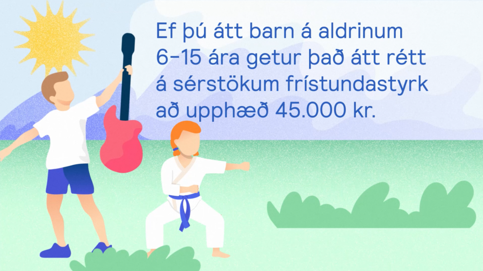 Sérstakir íþrótta- og tómstundastyrkur til barna frá tekjulágum heimilum