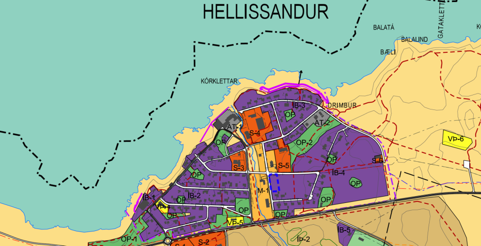 Óveruleg breyting á aðalskipulagi Snæfellsbæjar 2015 - 2031 á Hellissandi