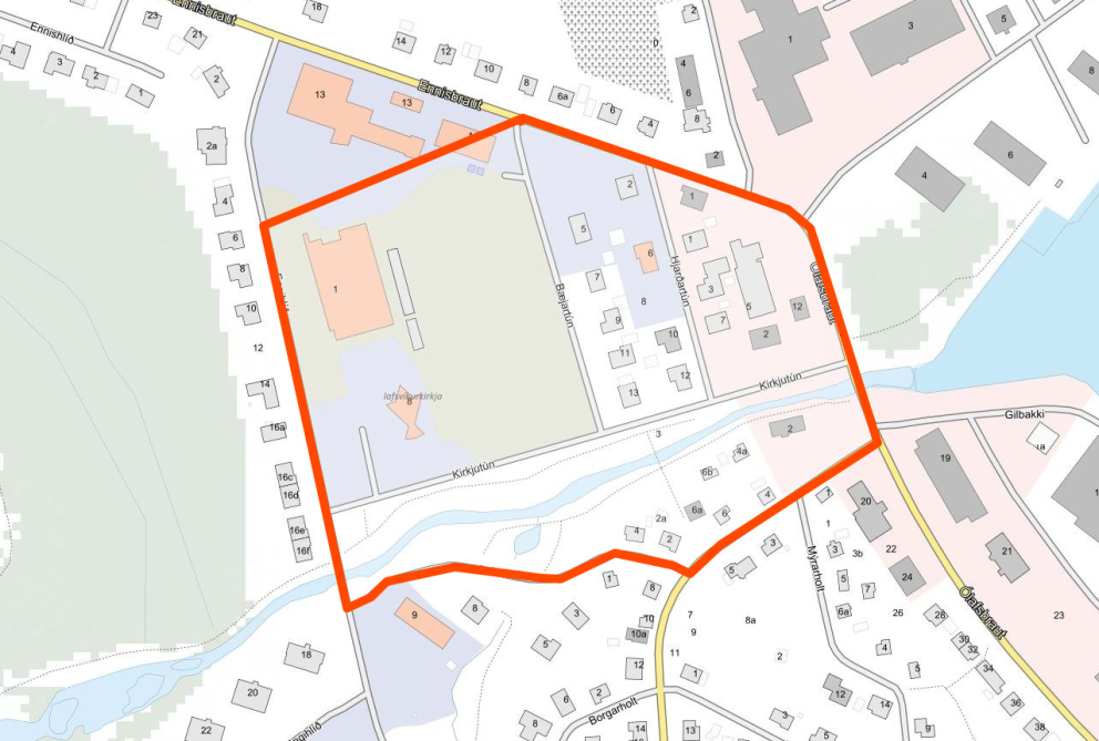 Leið skrúðgöngunnar miðvikudaginn 5. júní