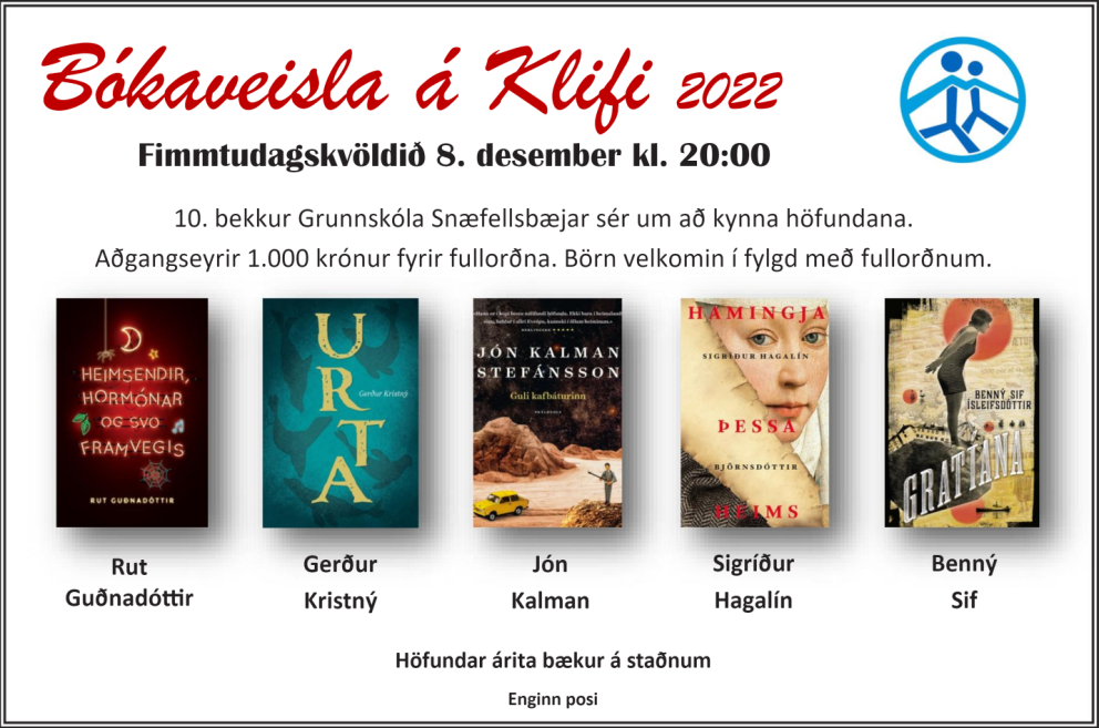Bókaveisla á Klifi 8. desember