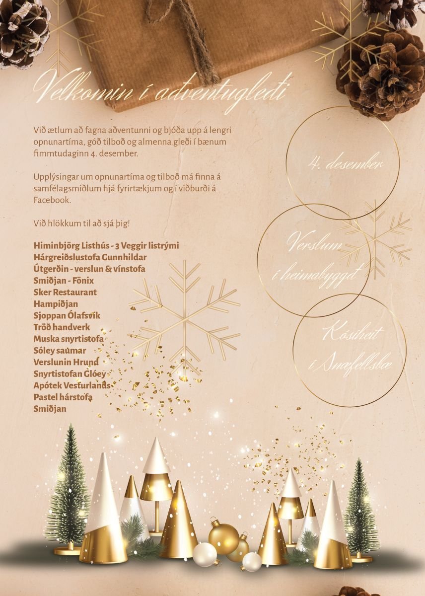 Aðventugleði í Snæfellsbæ 4. desember