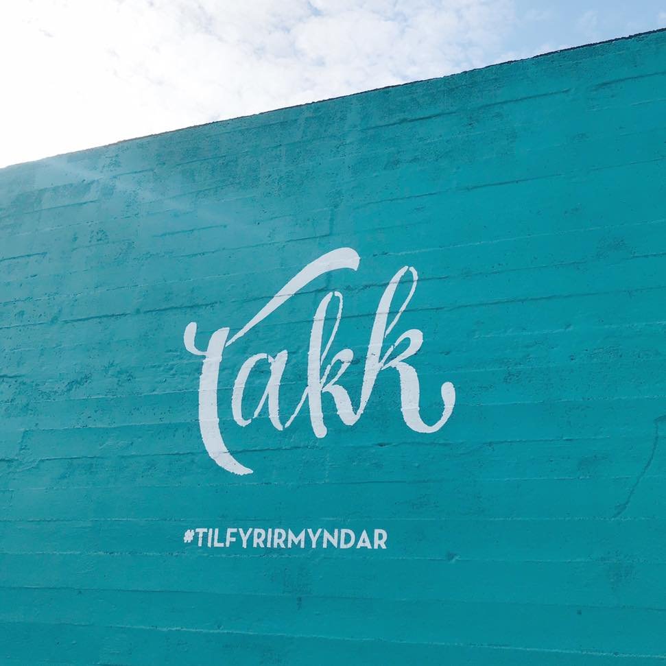 Takk veggur í Ólafsvík - tökum myndir