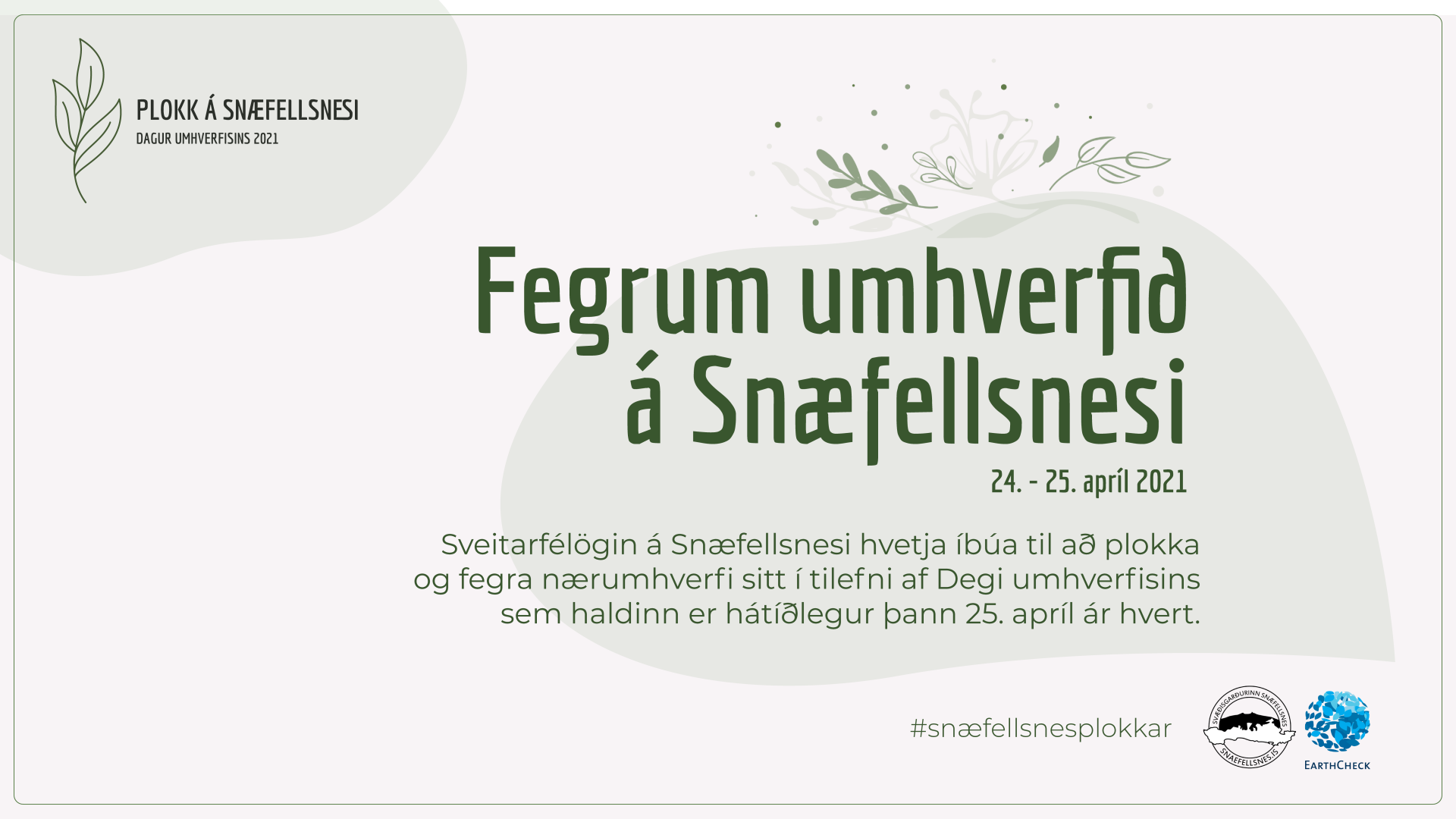 Plokkað í Snæfellsbæ um helgina í tilefni af Degi umhverfisins