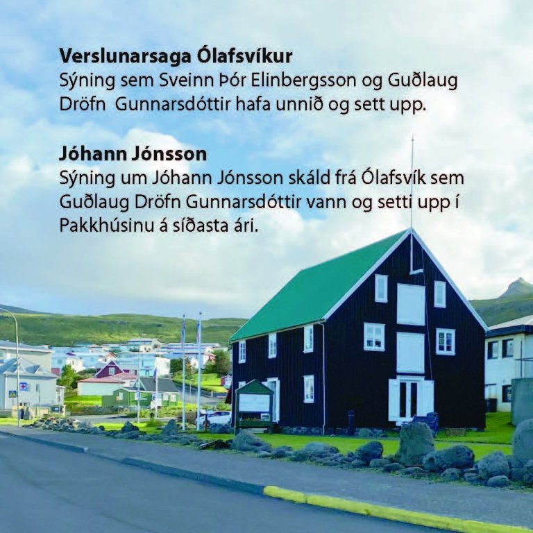 Sýningaropnun í Pakkhúsinu í Ólafsvík 25. júní 2026