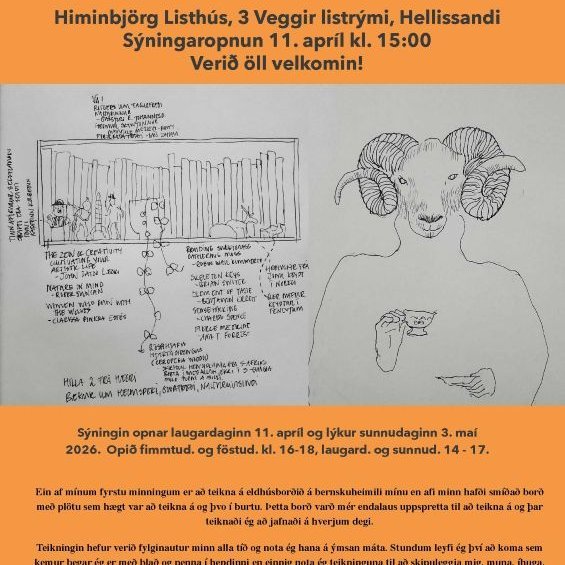 HugHirzla og Hamskipti - Sýningaropnun í 3 veggir listrými