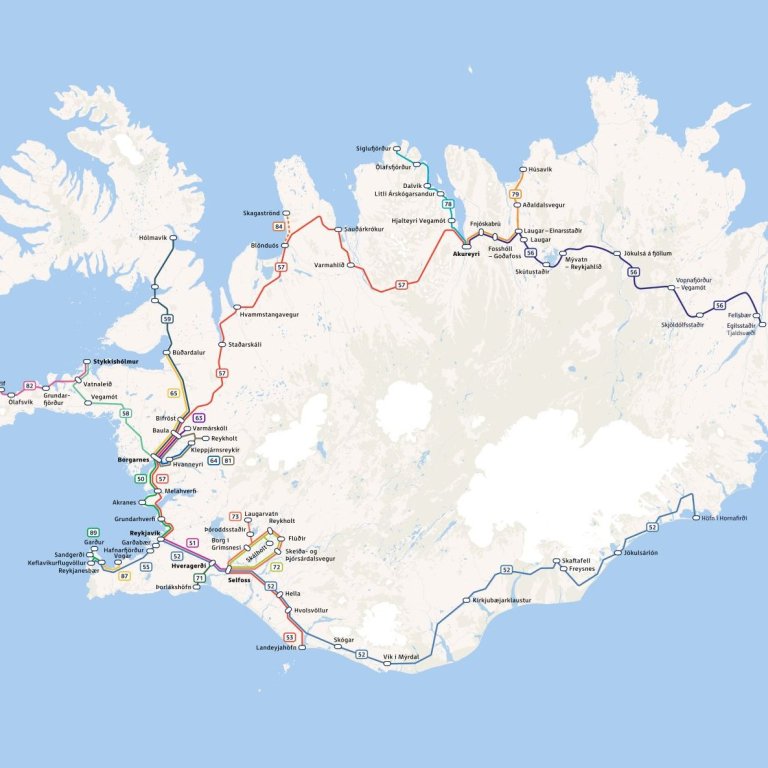 Breytt leiðakerfi Strætó á landsbyggðinni